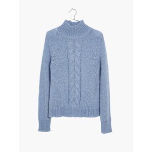 NWT Madewell Bayfront turtleneck cableknit sweater